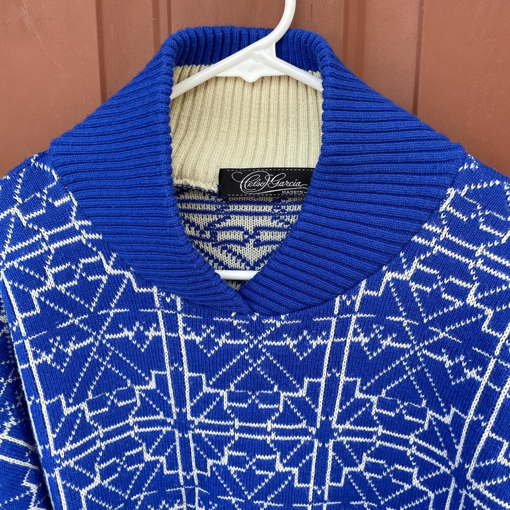Vintage Chunky Sweater Rad 70s 80s Ski Snowboard - Picture 3 of 8